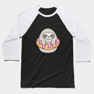 Sloth Donut Baseball T-Shirt
